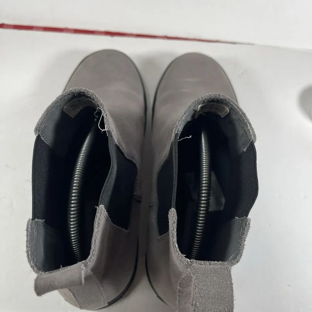 Steve Madden Dalston Men's Chelsea Boots Gray Suede Size 10 Memory Foam Sneaker